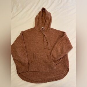 Madewell Rose Colored Hooded Sweater